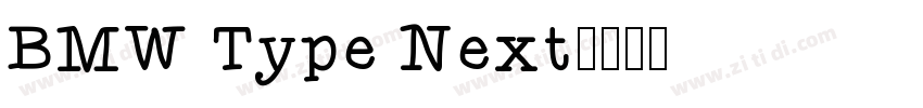 BMW Type Next字体转换